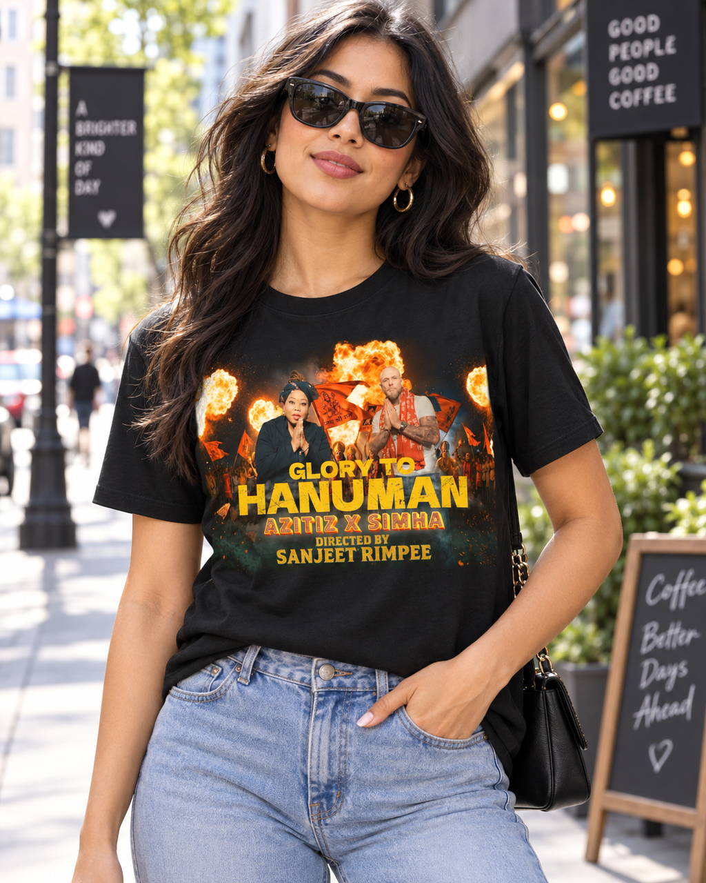Glory to Hanuman T-Shirt – Black