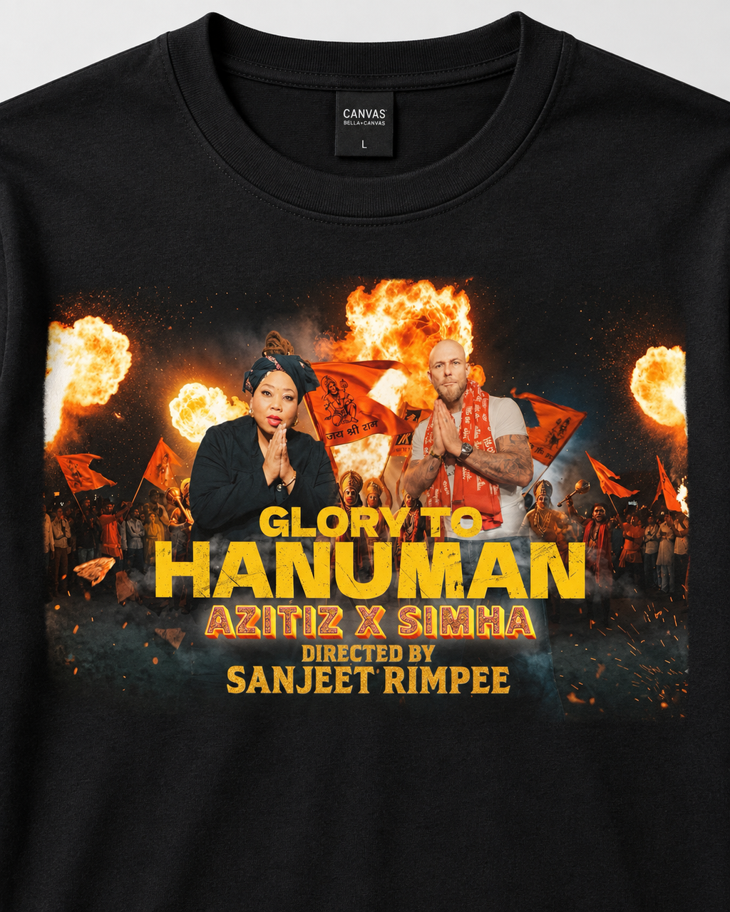 Glory to Hanuman T-Shirt – Black